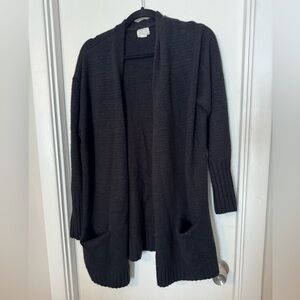 Caslon Black Open-Front Cardigan Sweater size XL